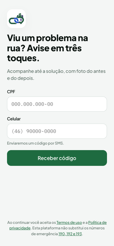 Login Cidadão (Homologação Online)