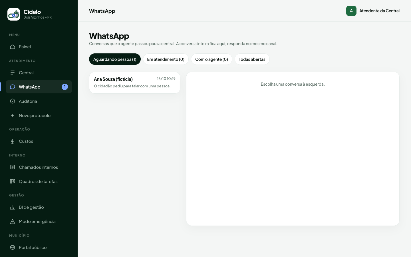 Fila WhatsApp (Homologação Online)